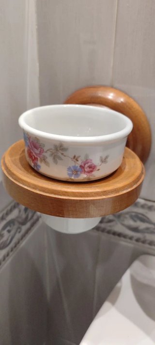 Conjunto baño clásico madera