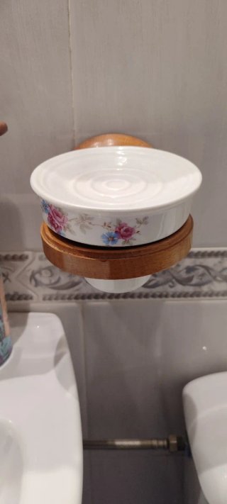 Conjunto baño clásico madera