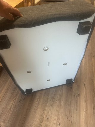 Puf KIVIK IKEA tela gris
