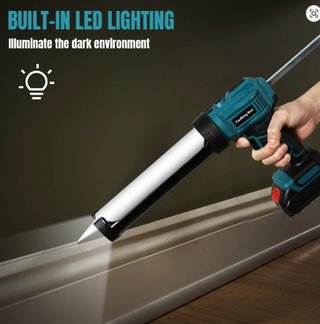 PISTOLA ELECTRICA SILICONA LED+ 2 BATERIAS (NUEVO)