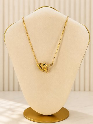 Gargantilla con Leopardo Oro de 18 kl ALM-TRA2482