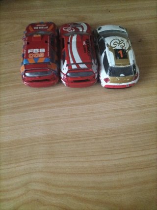 3 Coches Metálicos Juguete Colección