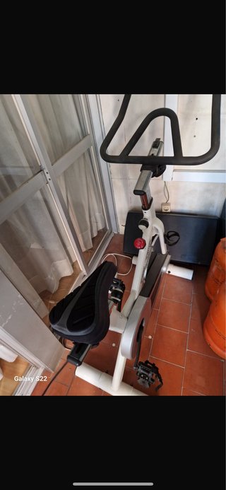 Bicicleta Estática Blanca