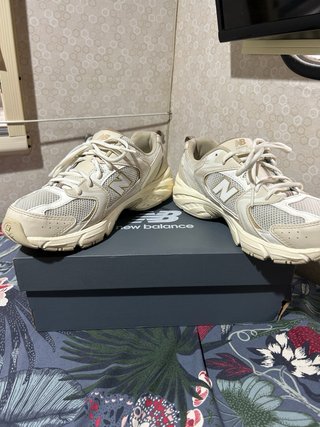 New Balance 530 Beige/Bianco Tg 40 unisex