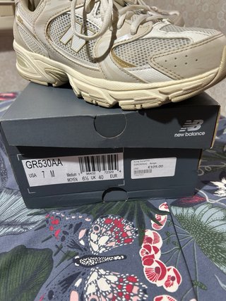 New Balance 530 Beige/Bianco Tg 40 unisex