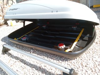 Cofre Techo Evospace 400s + Barras Opel Corsa Enjo