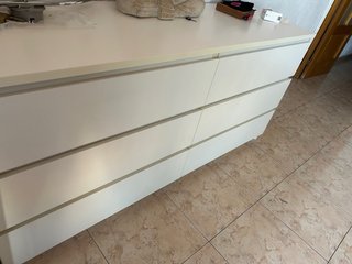 Mueble cajonera blanco 6 cajones