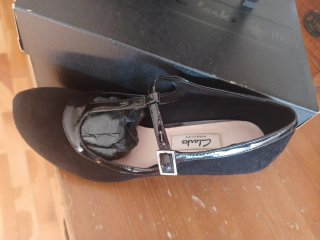 Zapatos Clarks Negros Mujer