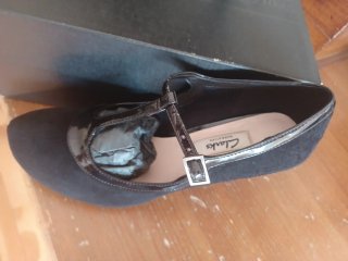 Zapatos Clarks Negros Mujer