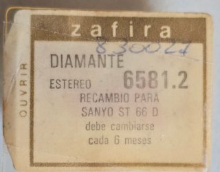 Aguja Tocadiscos Sanyo ST 66D/Kenwood N39 MK III