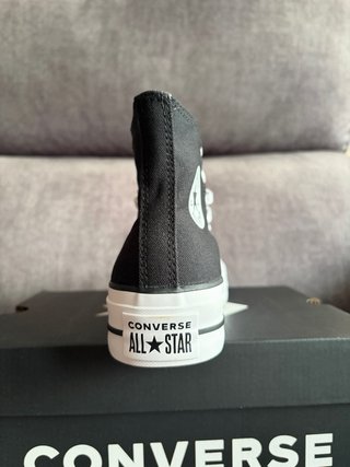 Converse Plataforma Negras Talla 36 Nuevas
