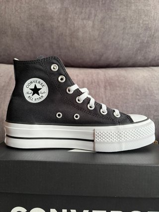 Converse Plataforma Negras Talla 36 Nuevas