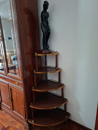 Muebles de salón madera y mesa abatible