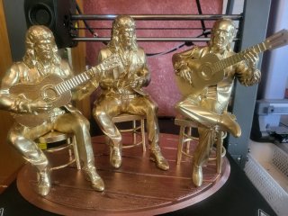 Figuras Camarón, Paco de Lucía y Tomatito