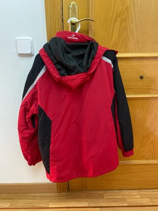Abrigo de esquí Boomerang rojo y negro