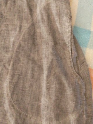 Vestido de  lino gris
