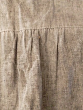 Vestido de  lino gris