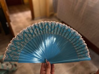 Abanicos de bolillos hechos a mano