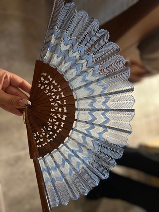 Abanicos de bolillos hechos a mano