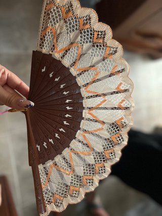 Abanicos de bolillos hechos a mano