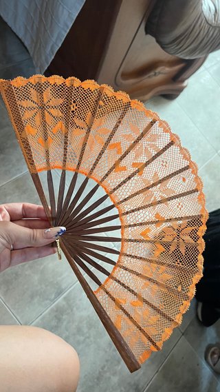 Abanicos de bolillos hechos a mano