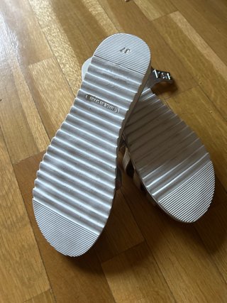 Sandalias niña plateadas talla 37