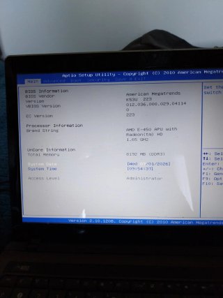 Portátil ASUS A53U Negro