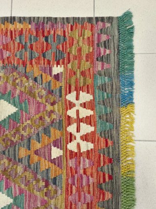 Tappeto Kilim afgano 176x131 cm lana