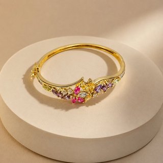Pulsera rígida niña oro 18k SEV-TRA2472