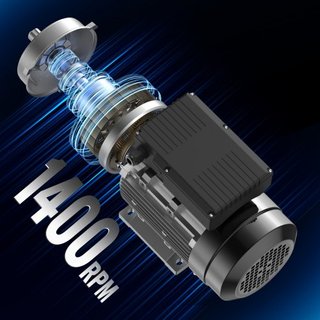 Motor Eléctrico de 1.5KW 1400 rpm, AC 220~240V 9.85A, 90L, Marco B34, Motor de Compresor de Aire Monofásico, Eje Con Diente de 24mm, Rotación CW/CCW para Maquinaria Agrícola y Equipos Generales