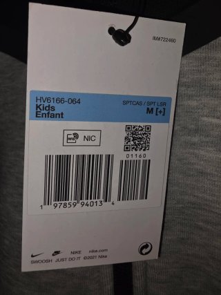 Chaqueta Nike Tech Fleece Gris y Negra Talla M