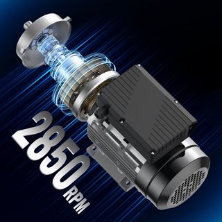 Motor Eléctrico de 0.75KW 2850 rpm, AC 220~240V 5.15A, Marco 80, B34, Motor de Compresor de Aire Monofásico, Eje Con Diente de 19mm, Rotación CW/CCW para Maquinaria Agrícola y Equipos Generales