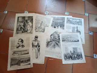 Lote 4 Grabados La Ilustración Española y America