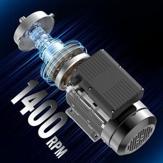Motor Eléctrico de 1.1KW 1400 rpm, AC 220~240V 7.5A, 90S, Marco B34, Motor de Compresor de Aire Monofásico, Eje Con Diente de 24mm, Rotación CW/CCW para Maquinaria Agrícola y Equipos Generales