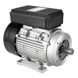 Motor Eléctrico de 1.1KW 1400 rpm, AC 220~240V 7.5A, 90S, Marco B34, Motor de Compresor de Aire Monofásico, Eje Con Diente de 24mm, Rotación CW/CCW para Maquinaria Agrícola y Equipos Generales