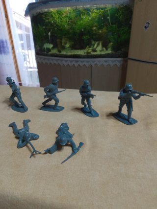 Airfix 1/ 32 Soldatini german infantry plastica