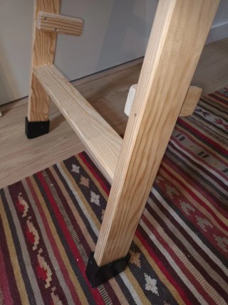 Escalera de madera plegable