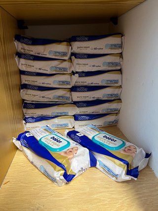 15 paquetes Dodot Pure Aqua toallitas de 60 cada