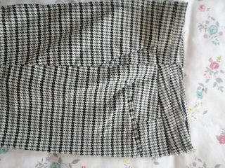 Pantalones de cuadros blanco y negro