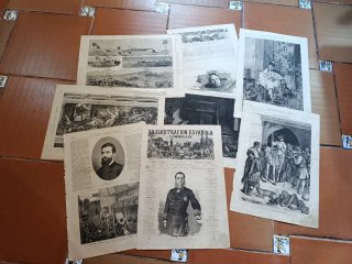 lote 5 Grabados La Ilustración Española y America