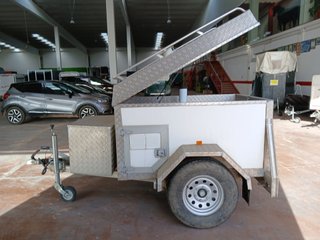 Remolque perros sándwich y aluminio