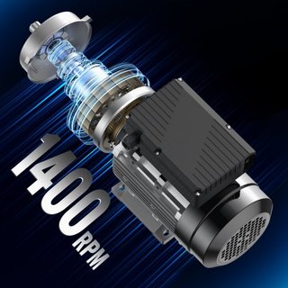 Motor Eléctrico de 0.55KW 1400 rpm, AC 220~240V 4.5A, Marco 80, B34, Motor de Compresor de Aire Monofásico, Eje Con Diente de 19mm, Rotación CW/CCW para Maquinaria Agrícola y Equipos Generales
