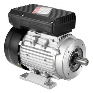 Motor Eléctrico de 0.55KW 1400 rpm, AC 220~240V 4.5A, Marco 80, B34, Motor de Compresor de Aire Monofásico, Eje Con Diente de 19mm, Rotación CW/CCW para Maquinaria Agrícola y Equipos Generales
