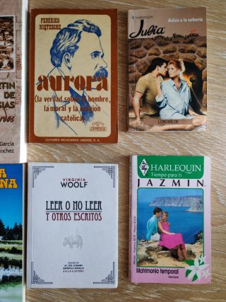 Lote 9 libros surtidos novela filosofía romántica