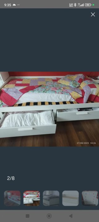 Cama nido Ikea con cajones