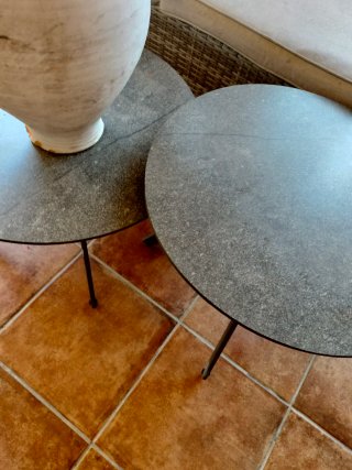 Conjunto Muebles Terraza: Sofá, Mesa Cristal y 2 m