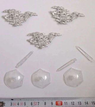 3 Bandadas Murciélagos Metal Miniaturas