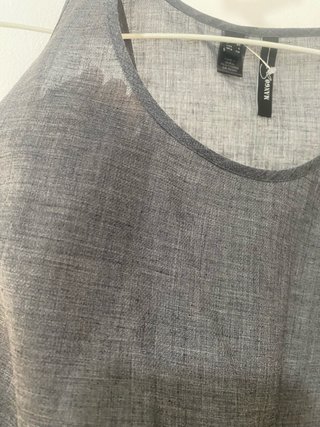 Blusa Mango Gris Talla M