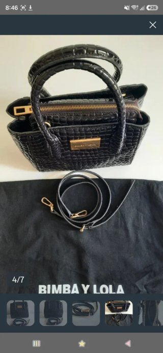 Bolso BIMBA Y LOLA Piel Cocodrilo
