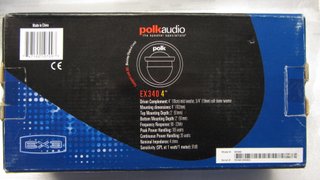 ALTAVOCES POLK AUDIO COAXIALES DE 4" - EX340